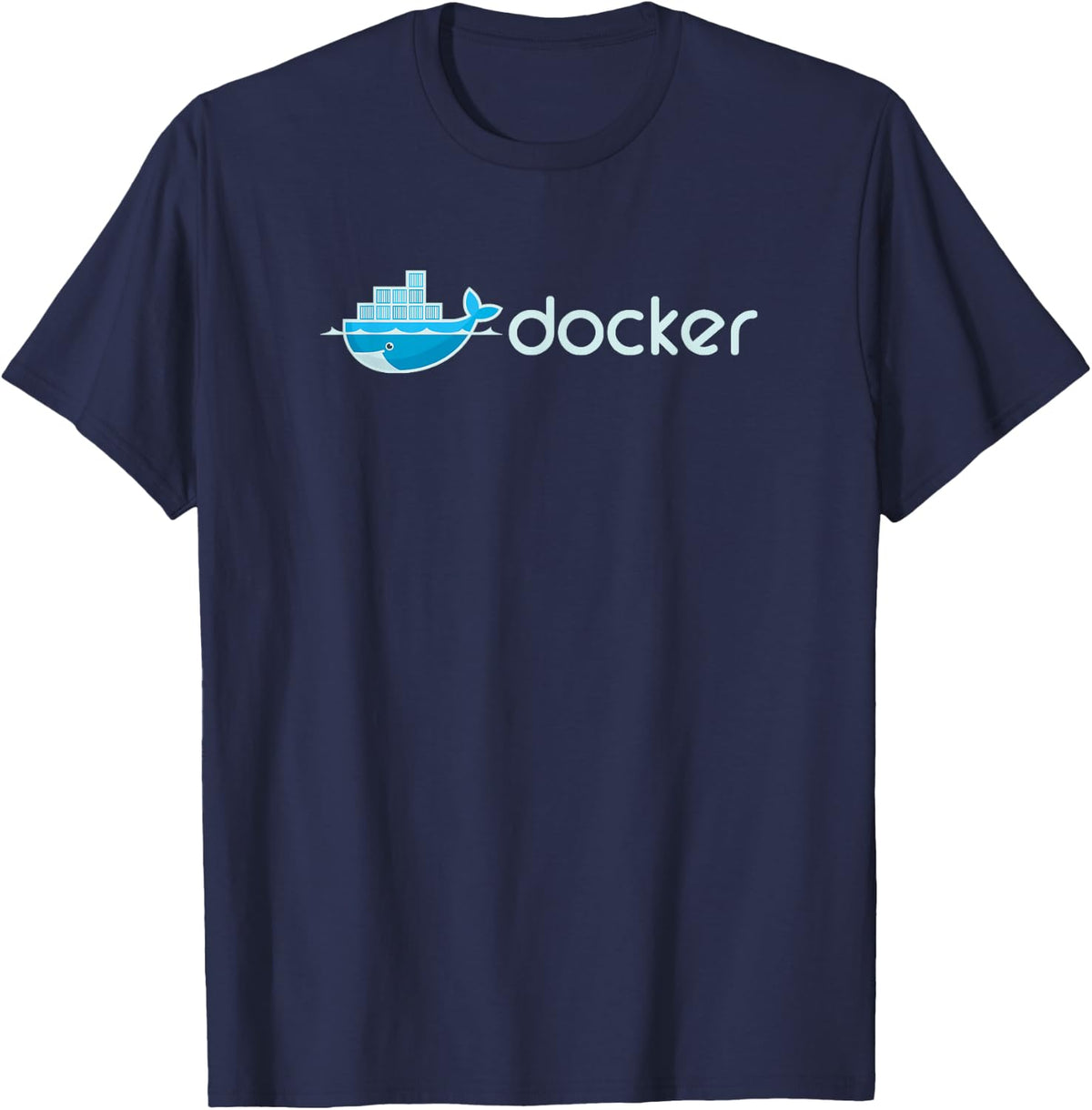 Docker Engine - Build Applications in Isolated Containers T-Shirt - Navy Blue