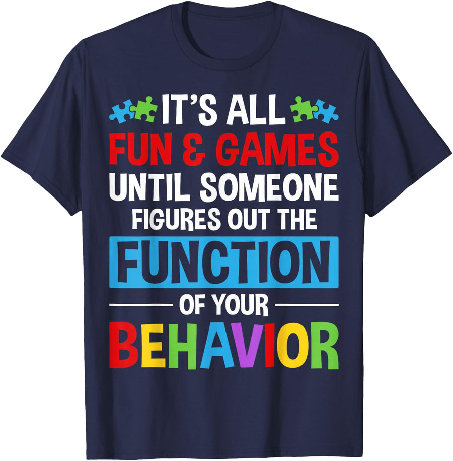 It's All Fun & Games - Special Education Teacher Gifts T-Shirt - Navy Blue