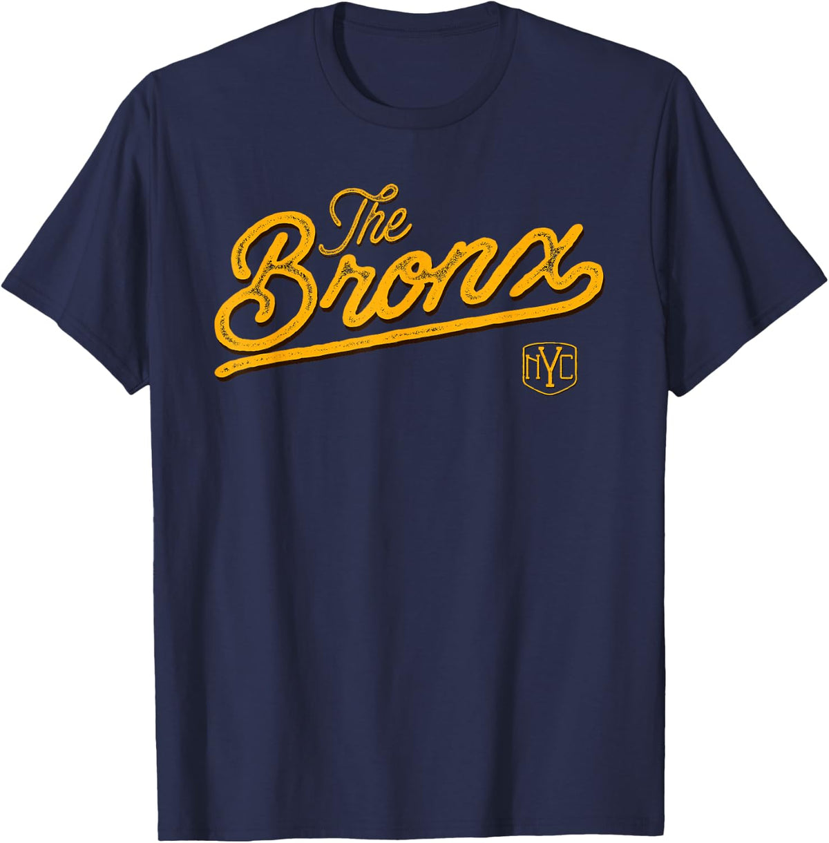Vintage The Bronx NY Designer Mens Womens Youth T-Shirt T-Shirt - Navy Blue