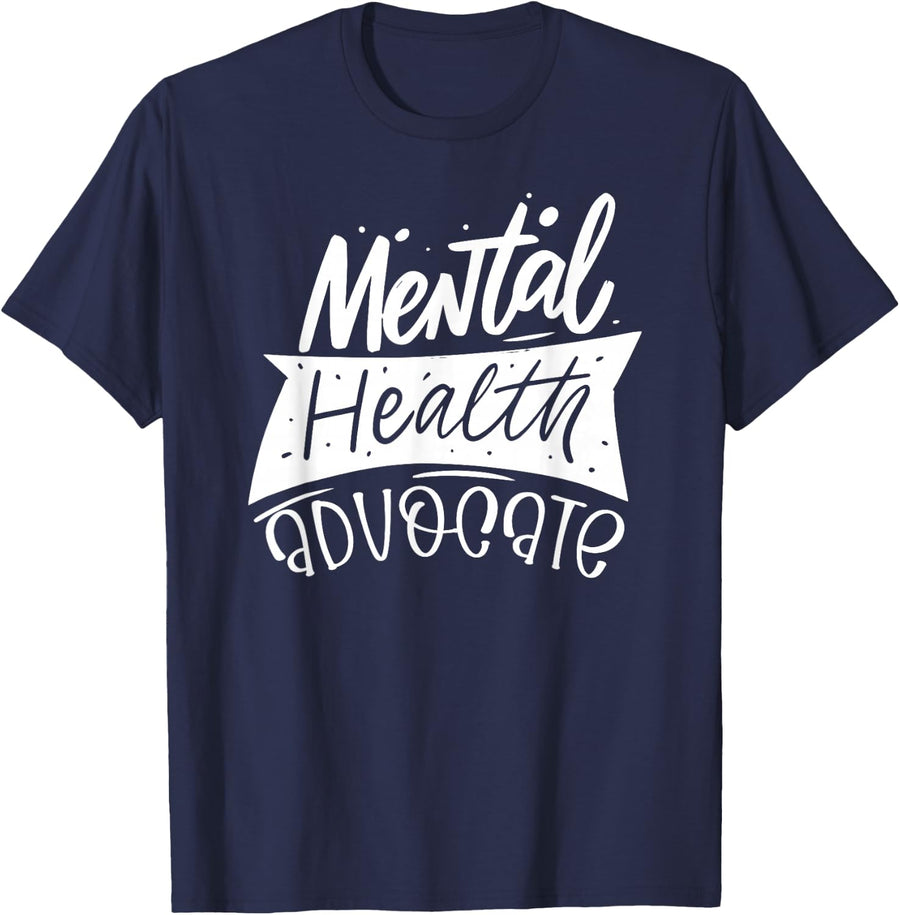 Mental Health Advocate T-Shirt - Navy Blue