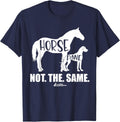 Horse Dane Not The Same, Great Dane Shirt, Funny dog Lover T-Shirt - Navy Blue