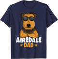 Airedale Terrier Dad Dog Men T-Shirt - Navy Blue