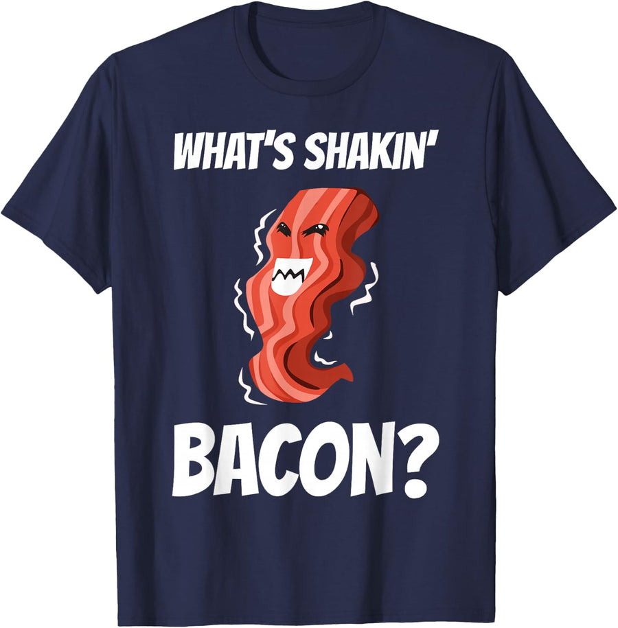 Bacon Costume for Men Women Adults Kids Bacon Lover Bacon T-Shirt - Navy Blue