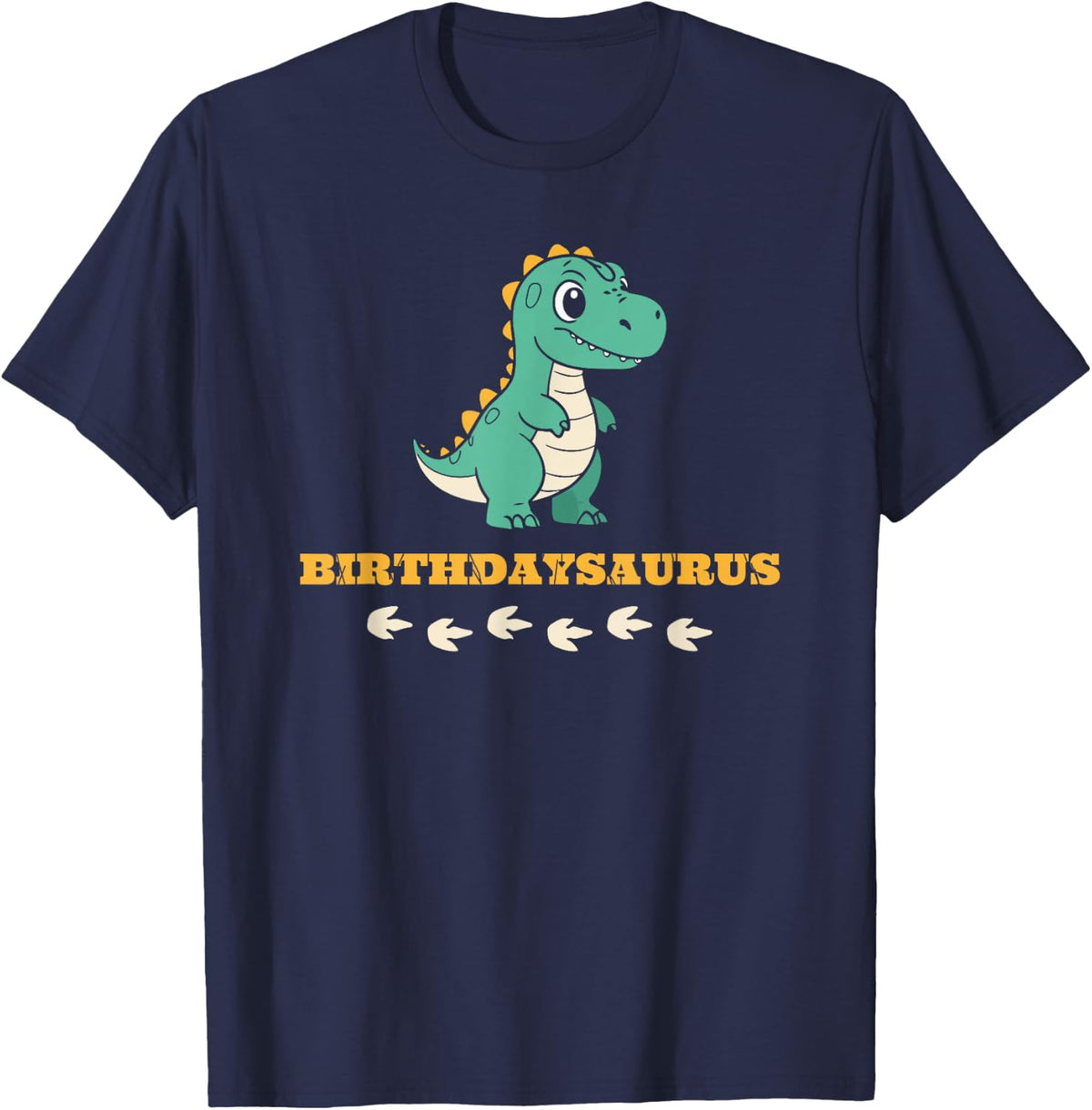 Birthday Dinosaur Party Gift for Dino Lovers T-Shirt - Navy Blue