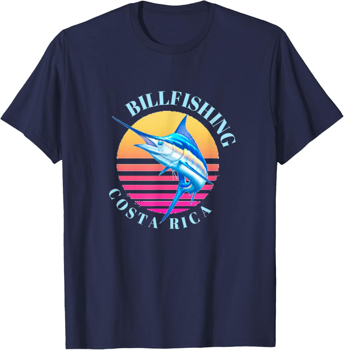 Sport Fishing Costa Rica T-Shirt - Navy Blue