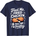 Funny Fried Chicken Design for Men Women Fried Chicken Lover T-Shirt - Navy Blue