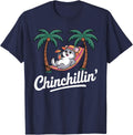 Funny Chinchilla Art for Men Women Kids Chinchilla Lover T-Shirt - Navy Blue
