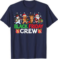 Christmas Friday Shopping Crew Black Shopping Family Funny T-Shirt - Navy Blue