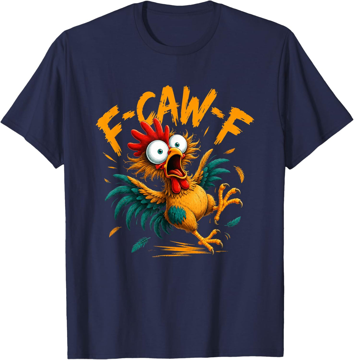 Funny Rooster Graphic for Men and Women Chicken Whisperer T-Shirt - Navy Blue