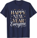 Happy New Year Everyone Party Celebration T-Shirt - Navy Blue