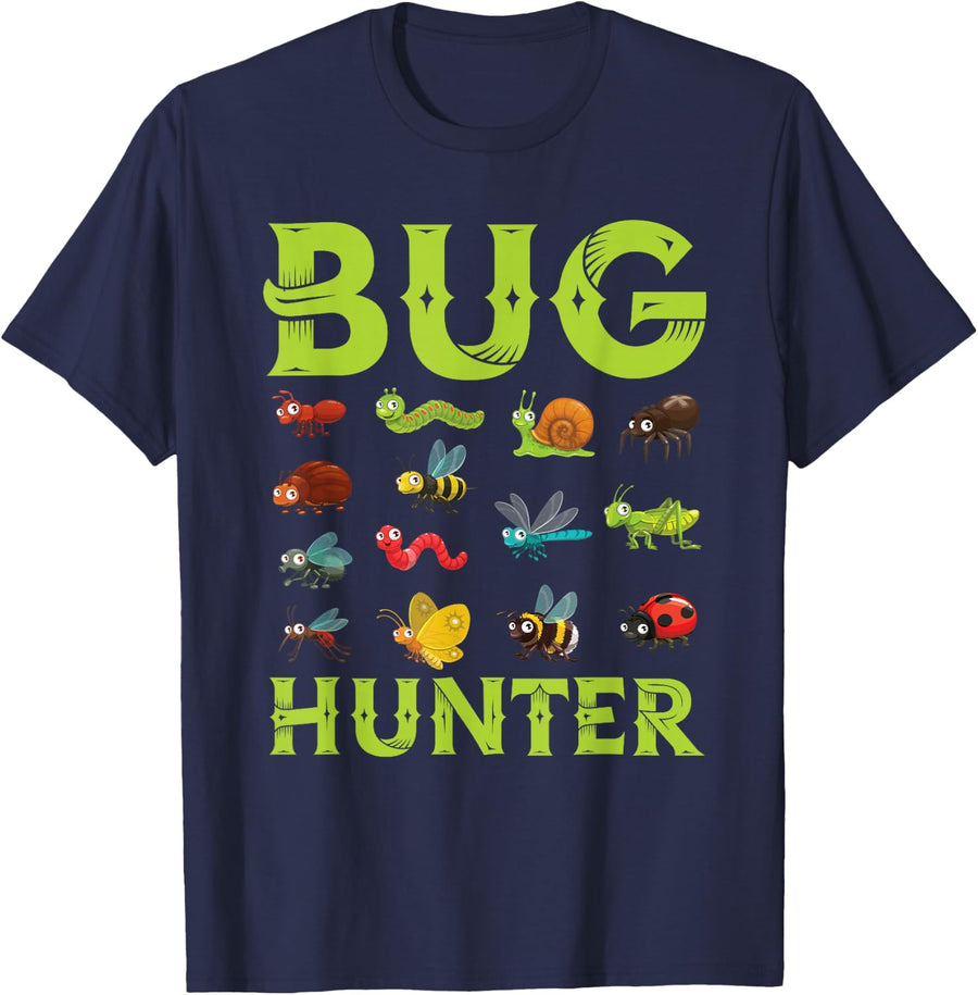 Bug Lover Insects Entomologist Boys Girls Biologist T-Shirt - Navy Blue