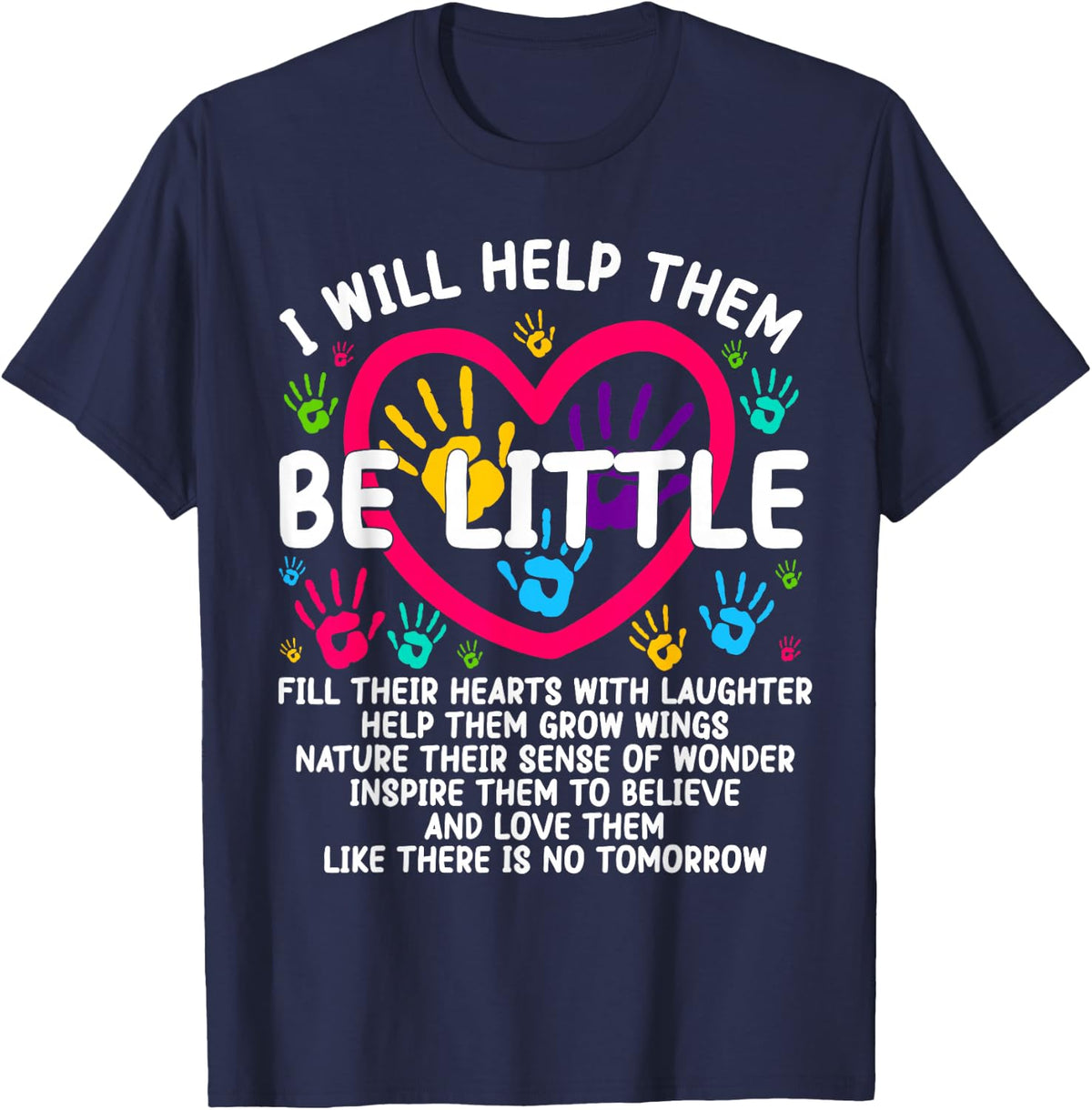 Funny Daycare Provider Design for Men Women Daycare Teacher T-Shirt - Navy Blue