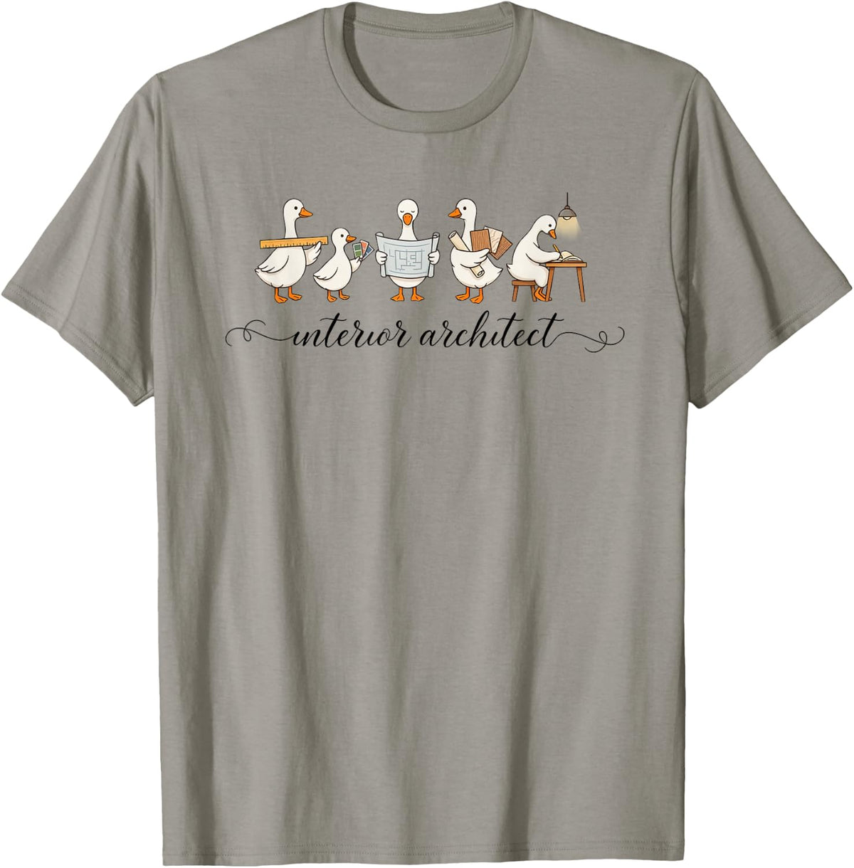 Interior Architect Spatial Design Room Designer Space T-Shirt - Slate Grey