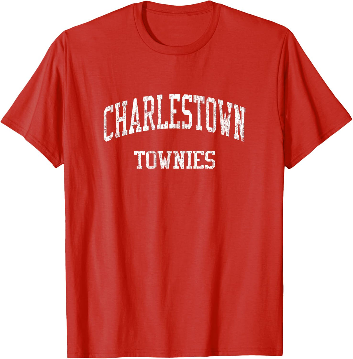 Charlestown High School HS Charlestown MA Vintage Sports T-Shirt - Red