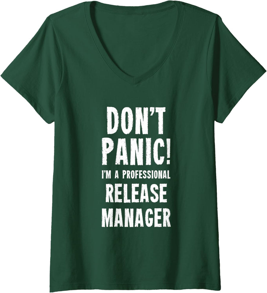 Women's Release Manager V-Neck T-Shirt - Dark Green