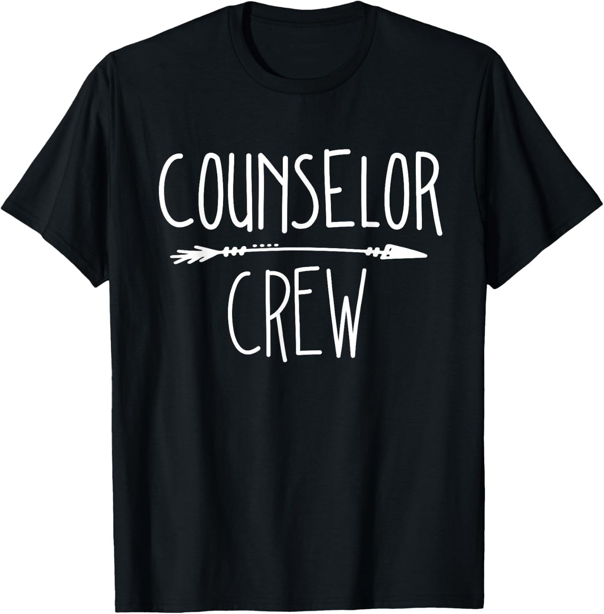 Counselor Crew T-Shirt and Tees for School Counselors and Guidance Counselor Shirts for Women and Men - Black