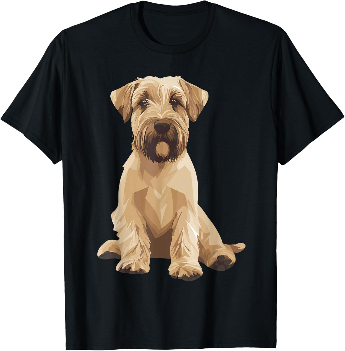Adorable Soft-Coated Wheaten Terrier – Cute and Simple T-Shirt - Black