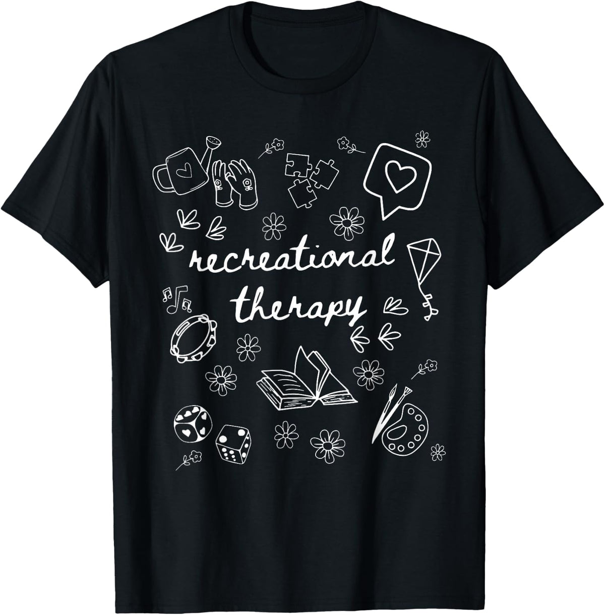 Recreational Therapist Therapeutic Therapy RT Specialist T-Shirt - Black
