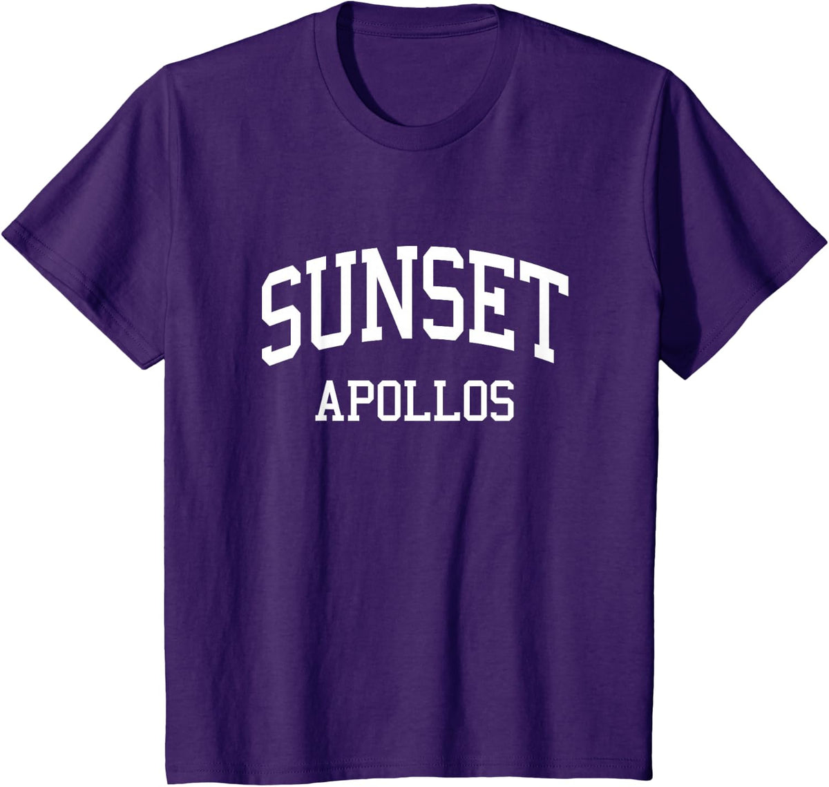 Sunset High School HS Portland OR Retro Sports T-Shirt - Purple