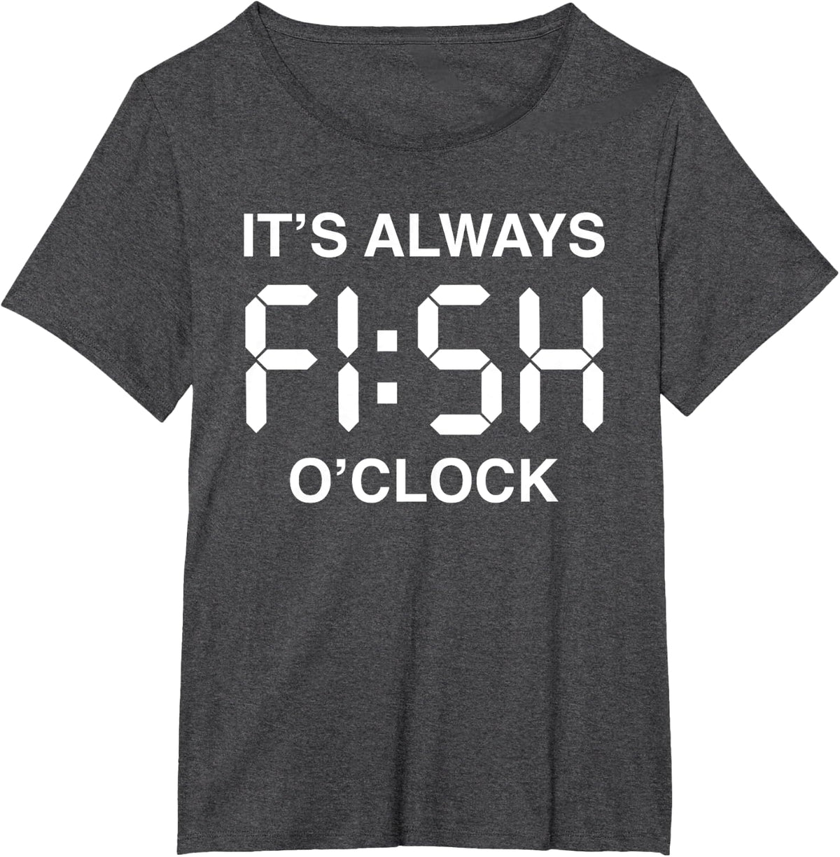 Fish O'Clock Funny Fishing Fisherman Father's Day Gift Men T-Shirt - Dark Heather Grey