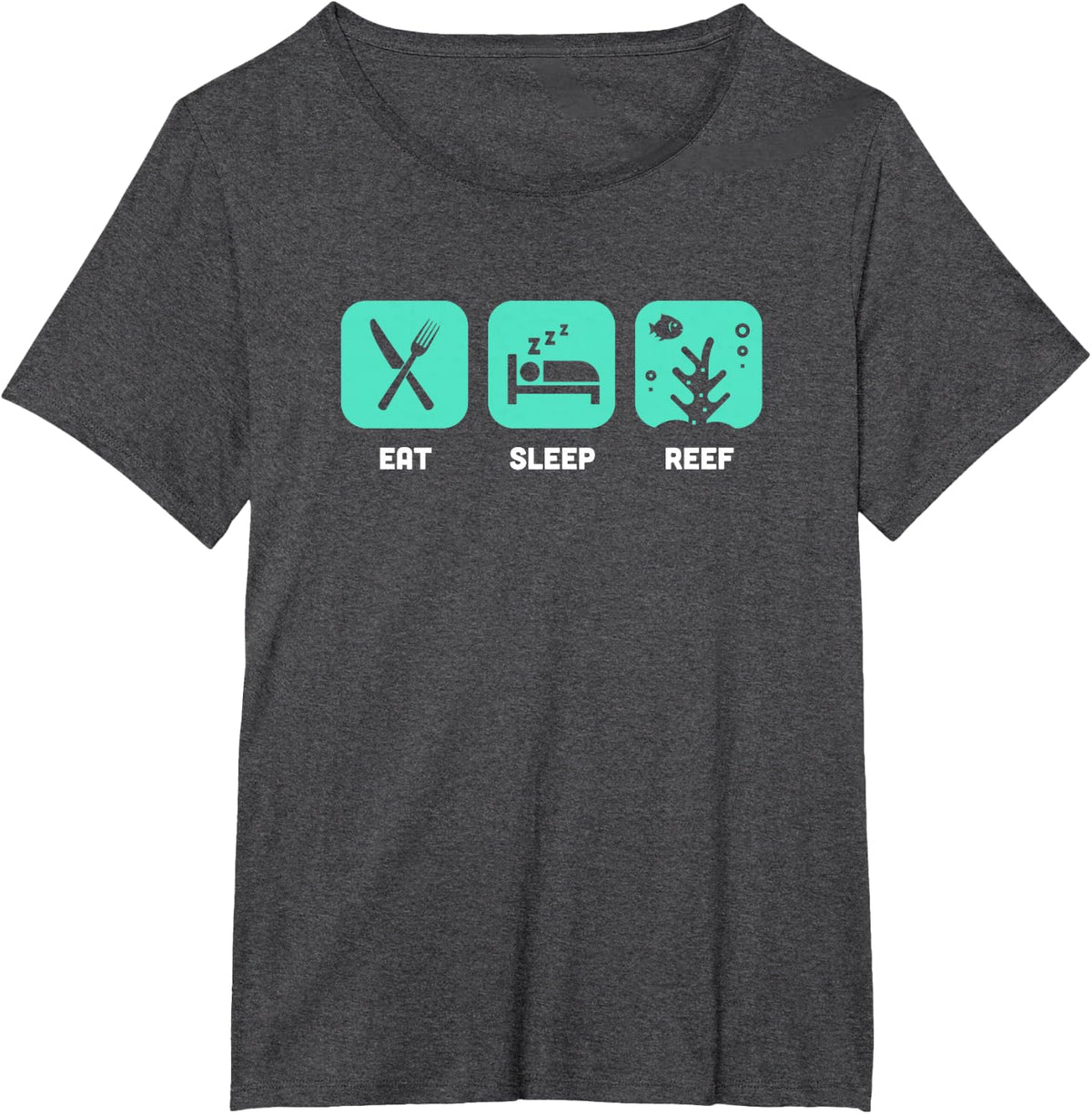 Coral T-Shirt / Reef Tank & Corals Fragging Gift - Funny T-Shirt - Dark Heather Grey