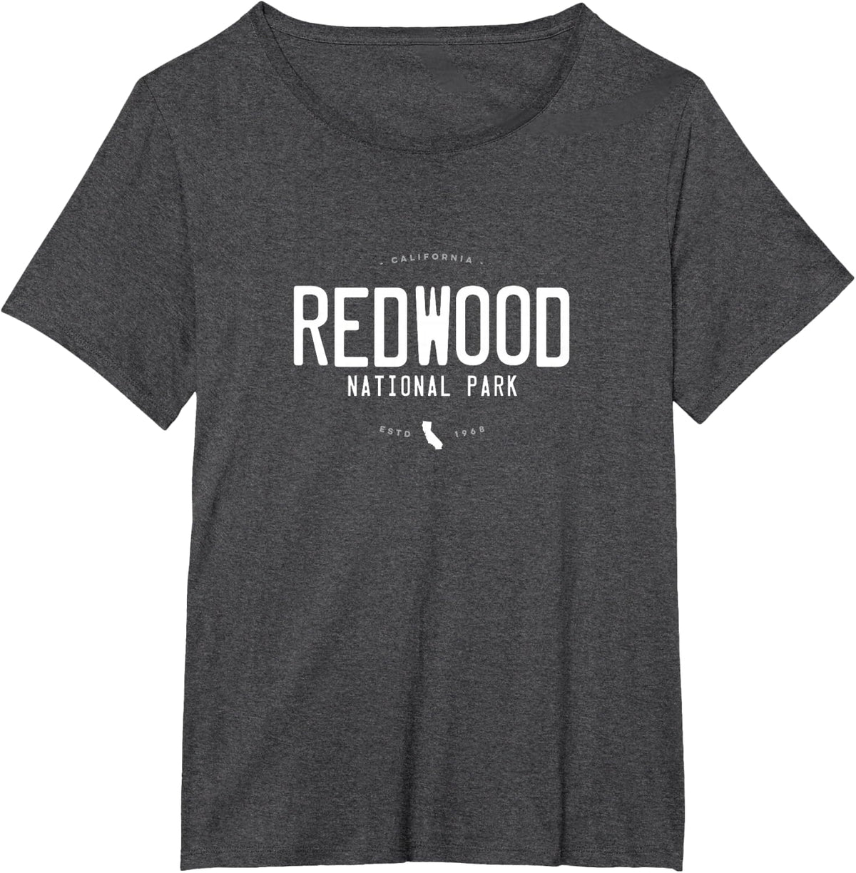 Redwood National Park California Graphic T-Shirt - Dark Heather Grey