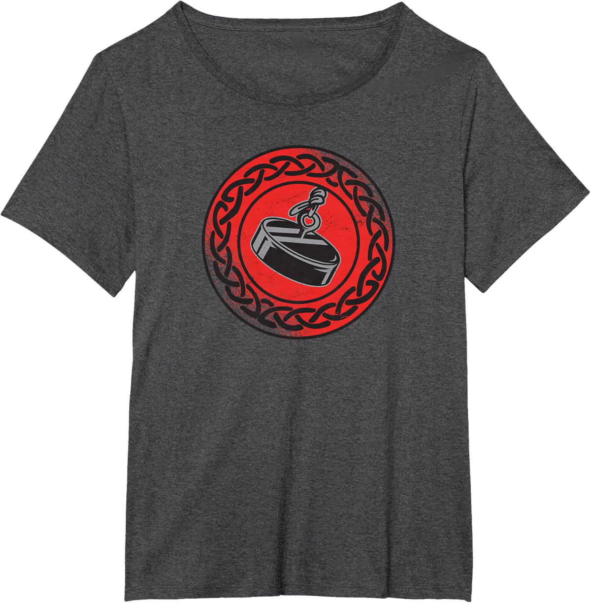 Magnetic fishing fisherman Magnetic Magnet fishing T-Shirt - Dark Heather Grey