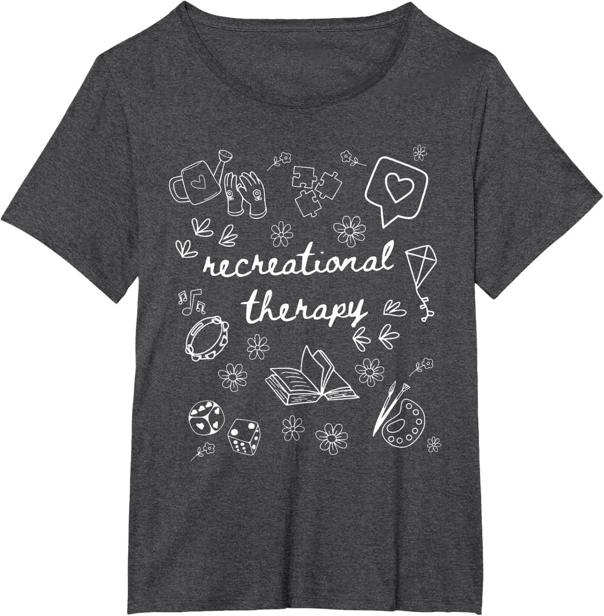 Recreational Therapist Therapeutic Therapy RT Specialist T-Shirt - Dark Heather Grey