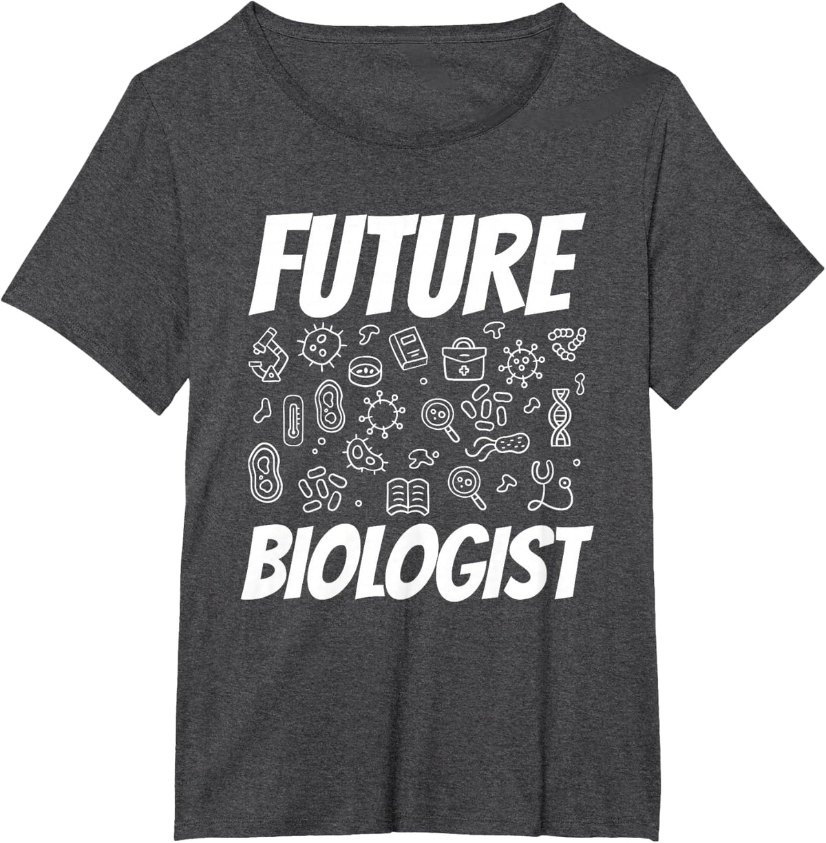 Future Biologist Biologists Biology Lover Job T-Shirt - Dark Heather Grey