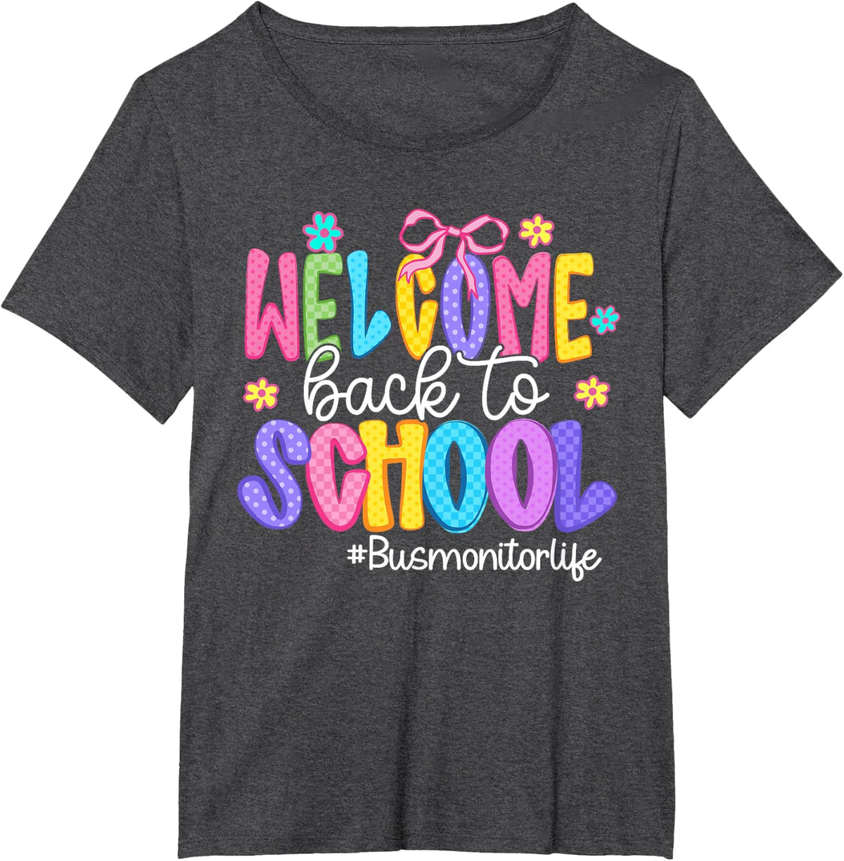 Funny Tee T-Shirt for Women Men Teachers - Dark Heather Grey