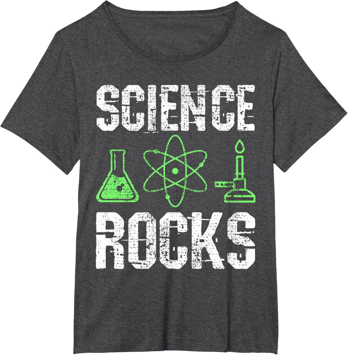 Science Rocks Biologist Chemistry Physics Teacher Tees T-Shirts for Men Women - Dark Heather Grey
