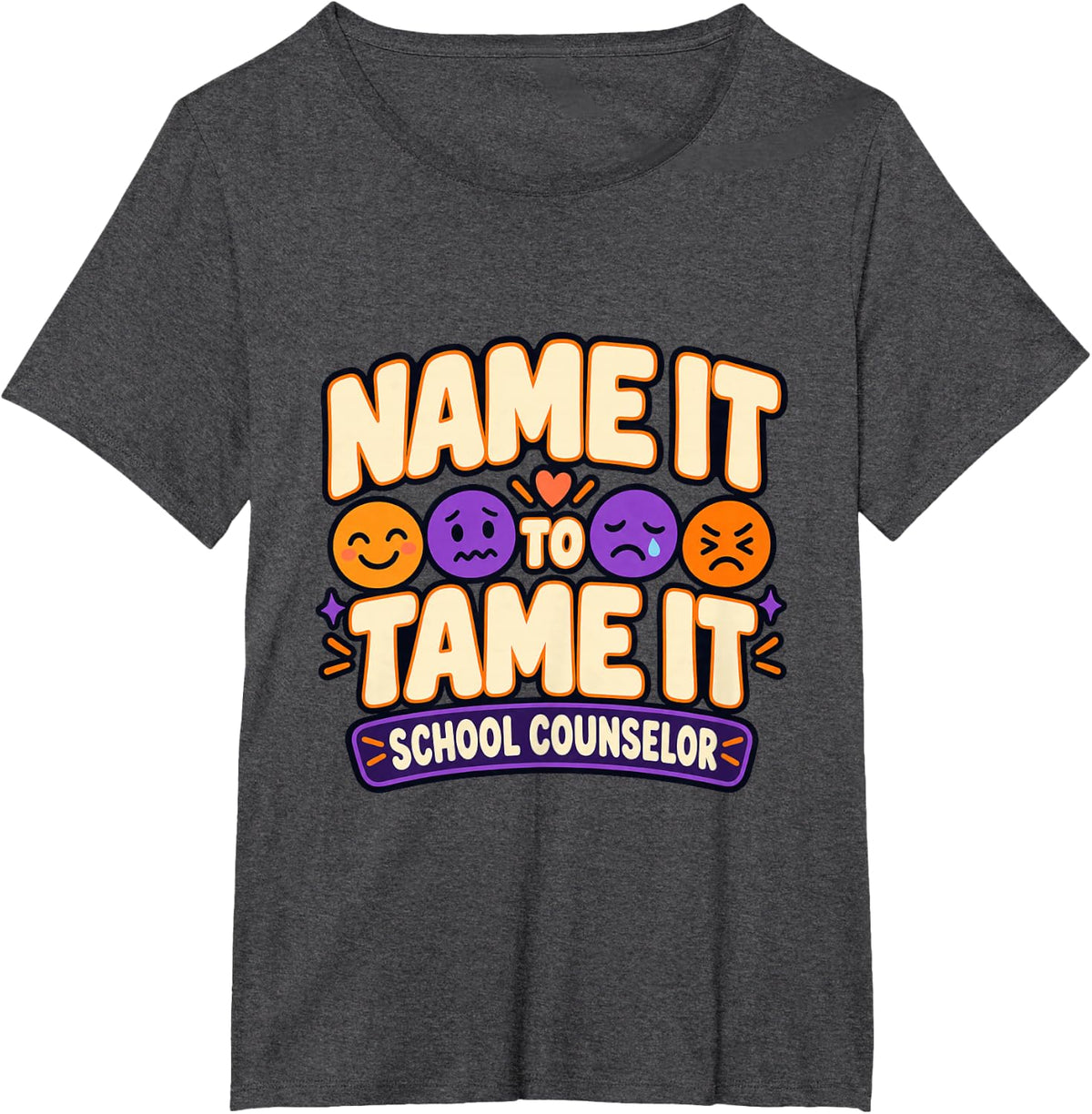 School Counselor Halloween Mental Health T-Shirt - Dark Heather Grey
