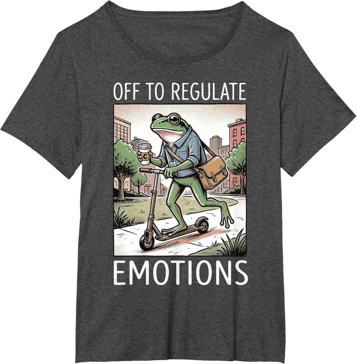 Off to Regulate Emotions Behavior Specialist Tee T-Shirt for Mental Health Teachers and Counselors - Dark Heather Grey