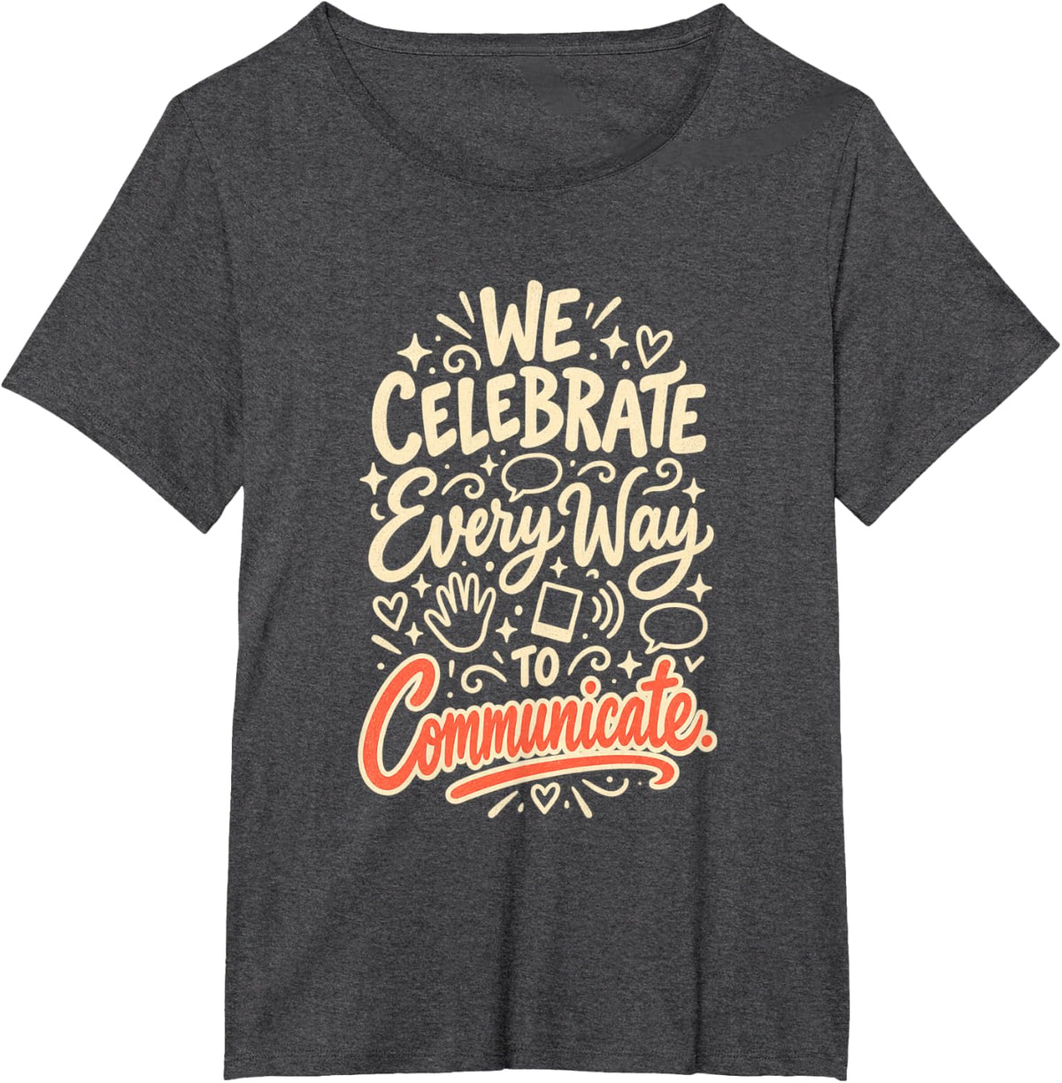 Speech Therapy SLP Special Education Teacher Aide Mom T-Shirt - Dark Heather Grey