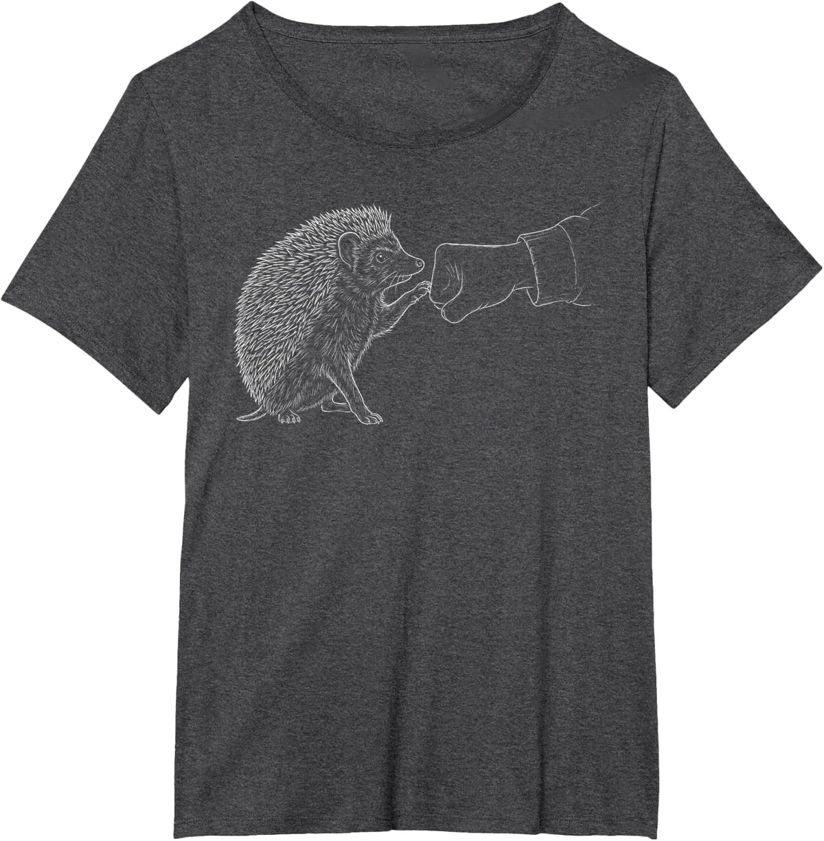 Hedgehog Fist Bump Hedgehog Owner Men Women T-Shirt - Dark Heather Grey