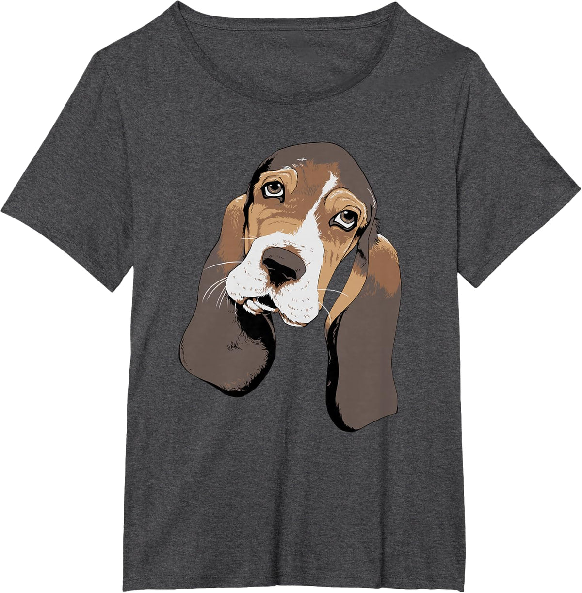 Dog Keeper Basset Hound Head Whisperer Animal Pet Lover T-Shirt - Dark Heather Grey