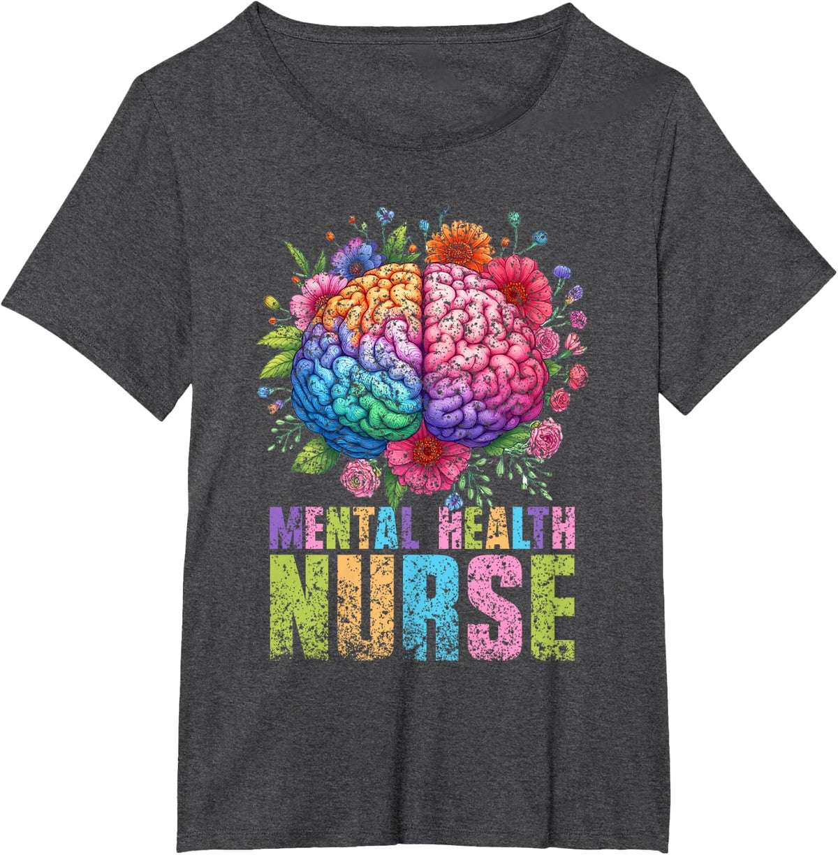 Mental Health Nurse Profession Psychiatry T-Shirt - Dark Heather Grey