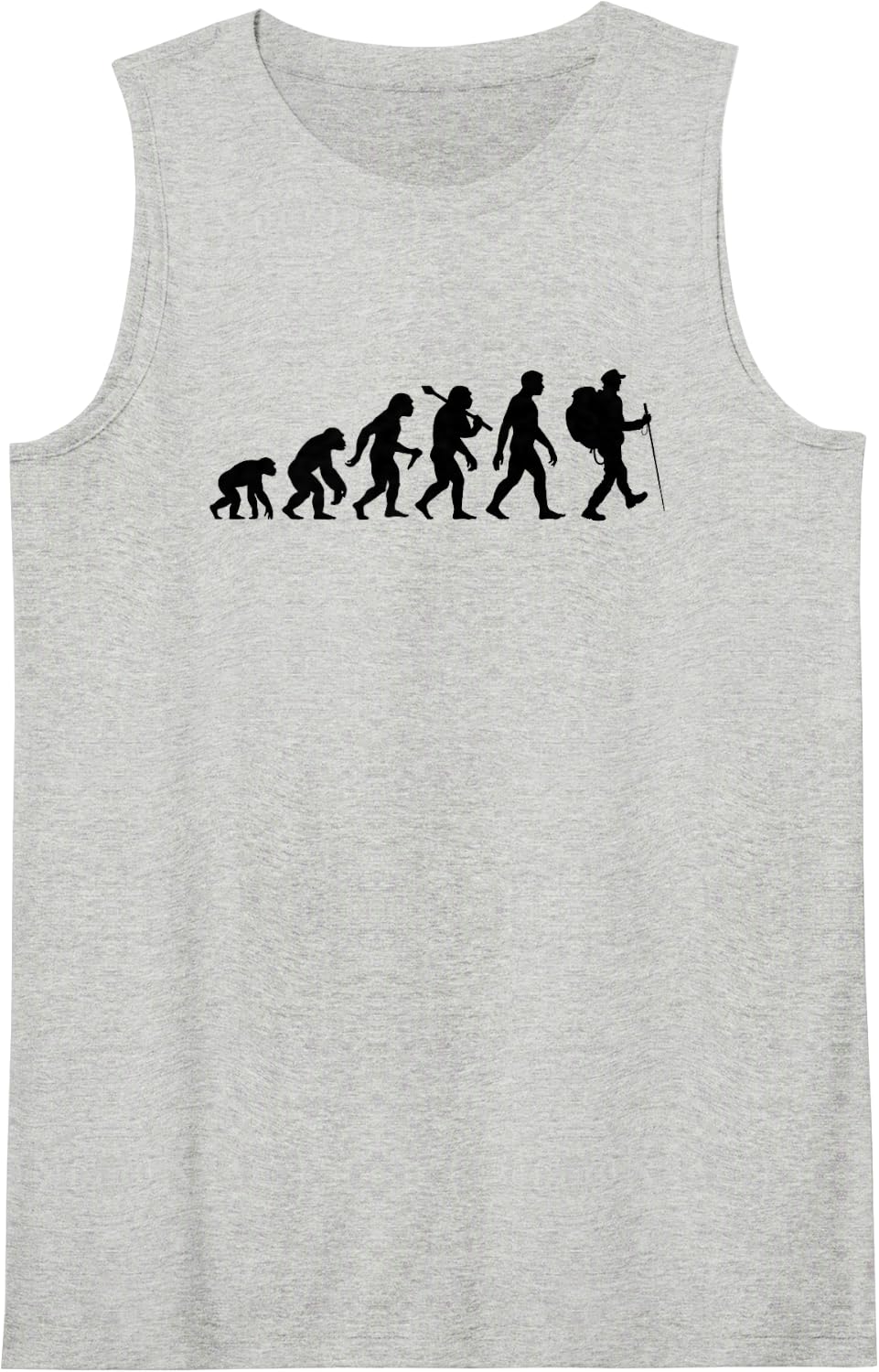 Hiker Evolution for Hiking and Mountaineering Sleeveless Tank Top - Heather Grey