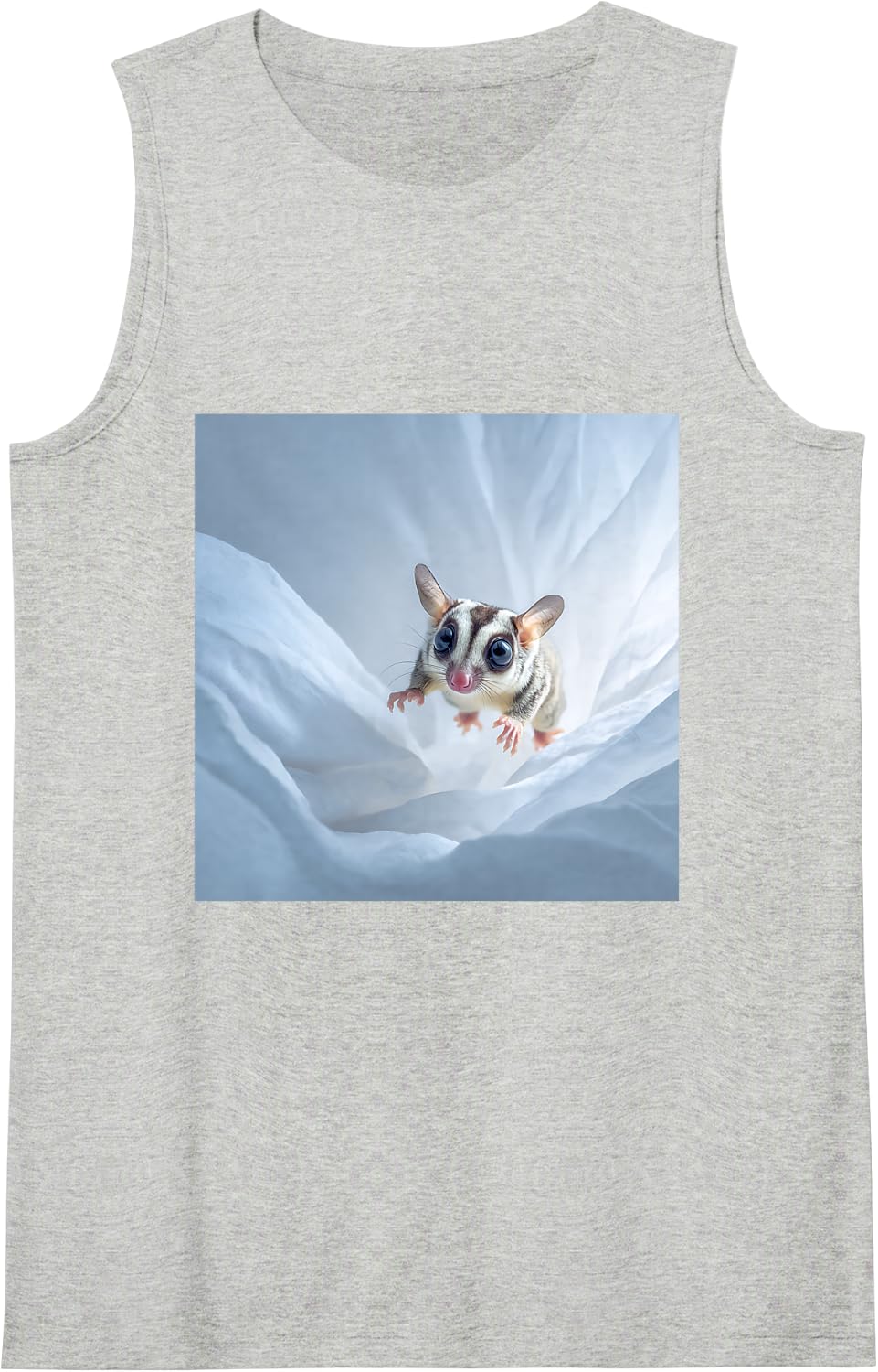Sugar Glider Cute Animal Marsupial Sleeveless Tank Top - Heather Grey