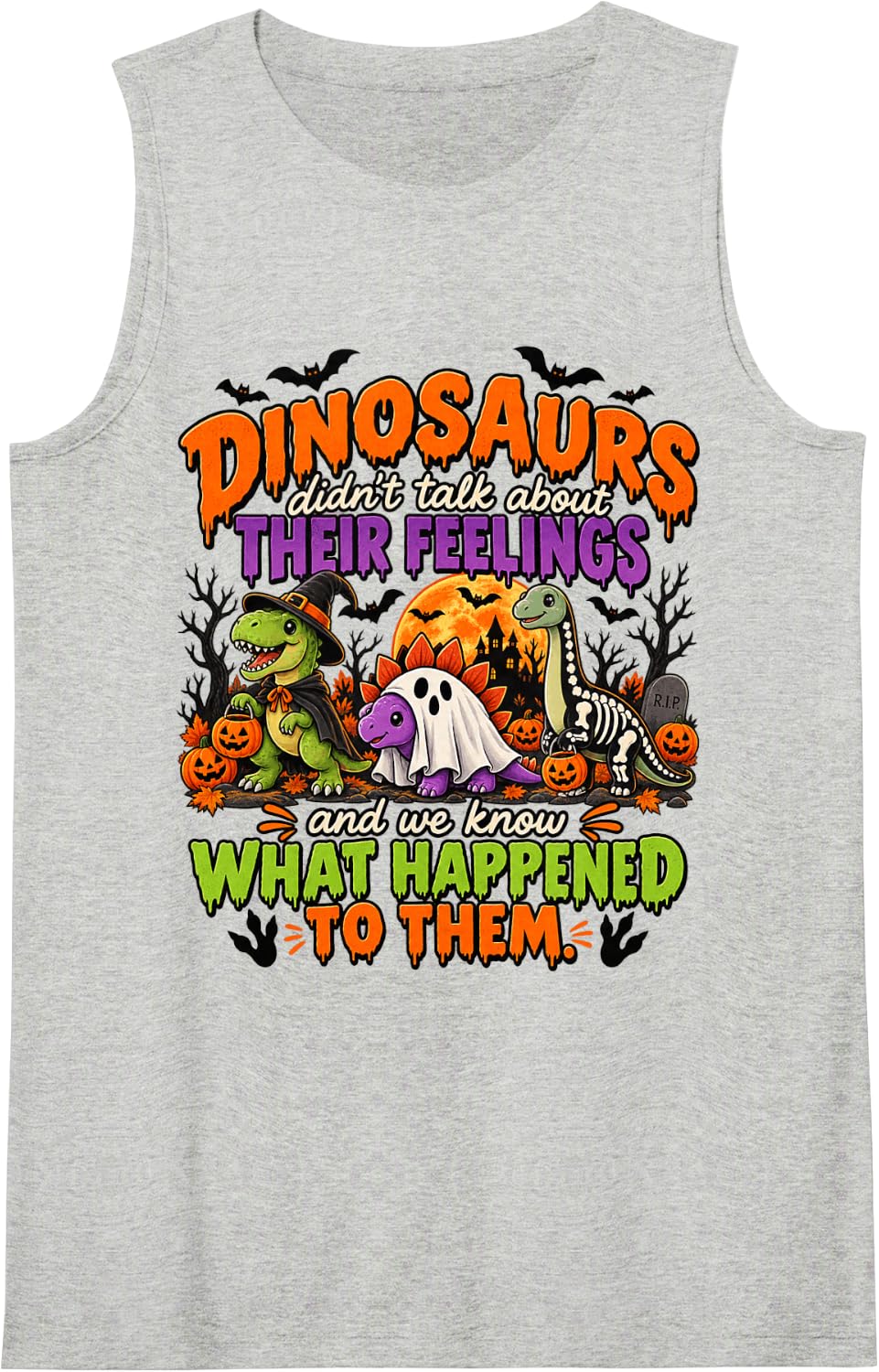 Halloween School Counselor Funny Therapist Mental Health Sleeveless Tank Top - Heather Grey