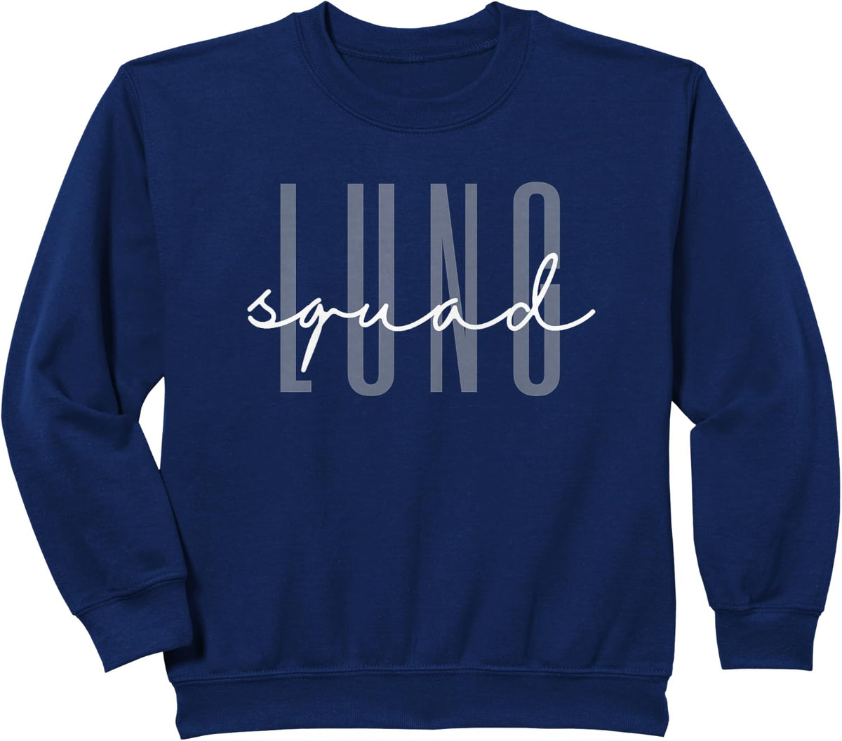 Lung Squad Respiratory Therapist Pulmonologist Therapy Sweatshirt - Navy Blue