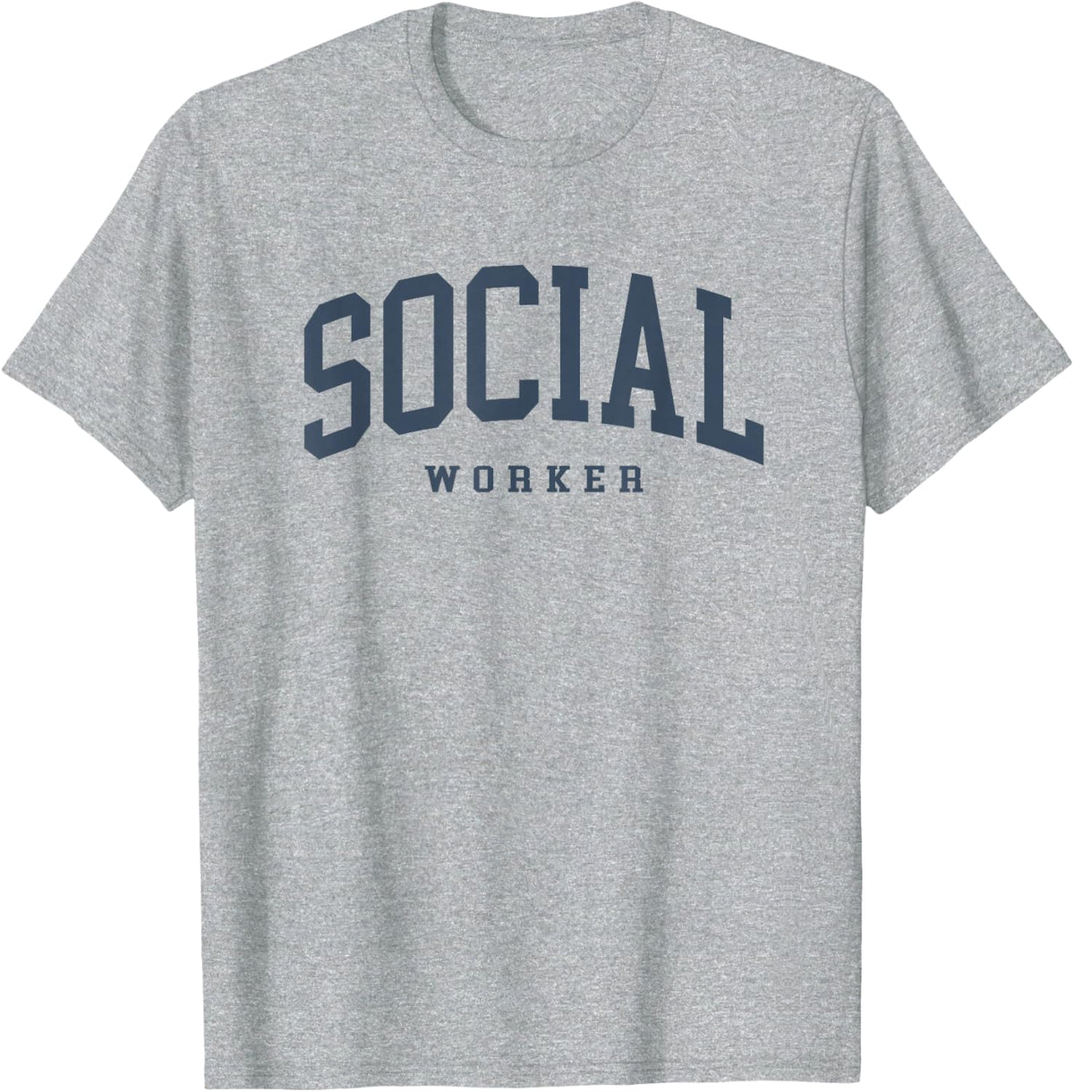 Funny Social Worker Retro School Social Worker Graduation T-Shirt - Heather Grey