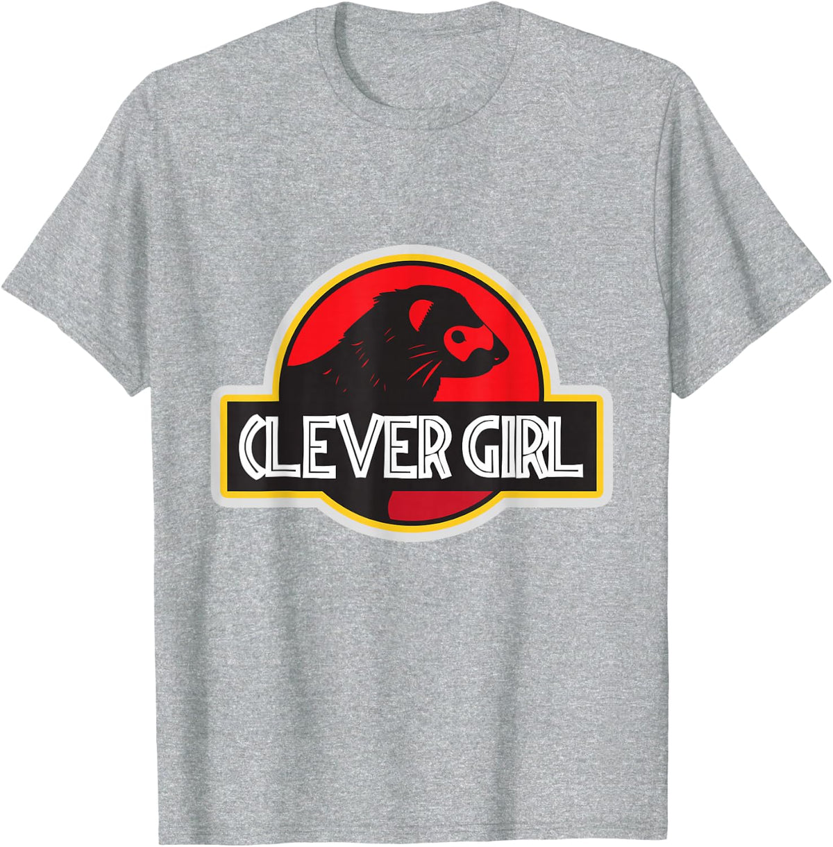 Ferret Girl Great Gifts for Ferret Mum Animal T-Shirt - Heather Grey