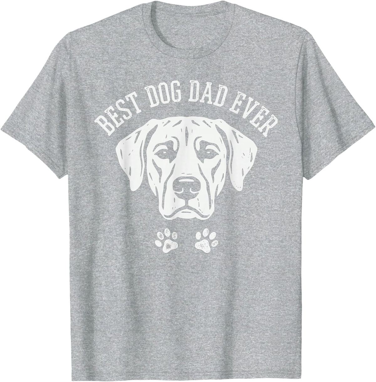 Rhodesian Ridgeback Dad Proud Love Best Ever Owner Pup Lover T-Shirt - Heather Grey