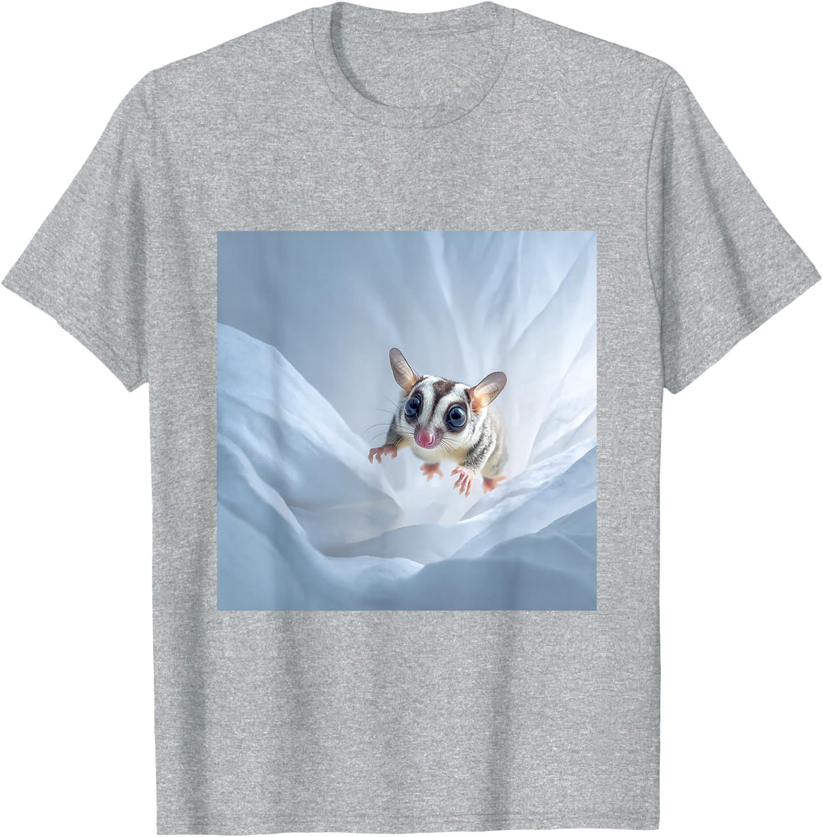 Sugar Glider Cute Animal Marsupial T-Shirt - Heather Grey
