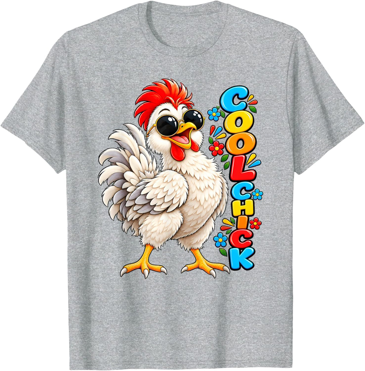 Animal Art T-Shirt - Heather Grey