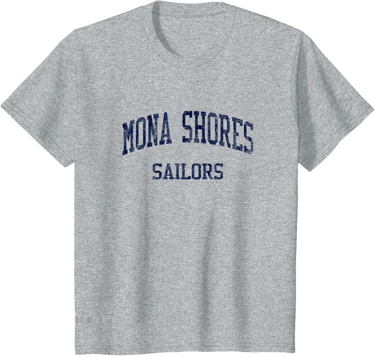 Mona Shores High School HS Muskegon MI Vintage Sports T-Shirt - Heather Grey